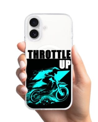 Etui do iPhone 17 z MagSafe przeźroczyste, silikonowe Flexi, Bikers, Cross na maxa
