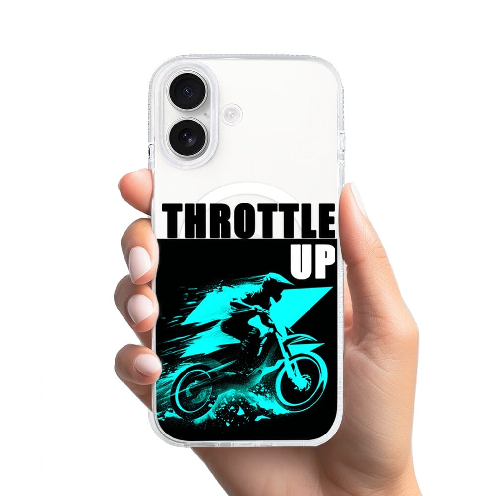 Etui do iPhone 17 z MagSafe przeźroczyste, silikonowe Flexi, Bikers, Cross na maxa - obrazek 2