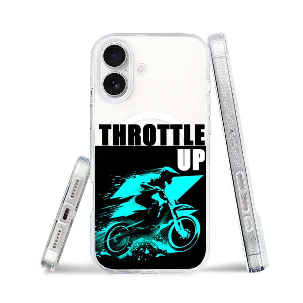 Etui do iPhone 17 z MagSafe przeźroczyste, silikonowe Flexi, Bikers, Cross na maxa - obrazek 3