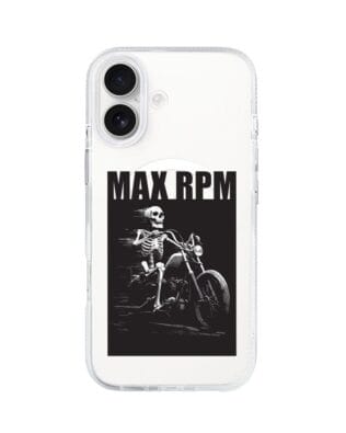 Etui do iPhone 17 z MagSafe przeźroczyste, silikonowe Flexi, Bikers, Ghost Rider