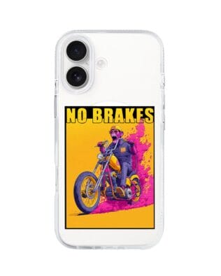 Etui do iPhone 17 z MagSafe przeźroczyste, silikonowe Flexi, Bikers, Motocyklem przez świat