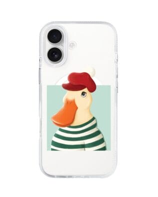 Etui do iPhone 17 z MagSafe przeźroczyste, silikonowe Flexi, kaczuszka
