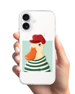 Etui do iPhone 17 z MagSafe przeźroczyste, silikonowe Flexi, kaczuszka