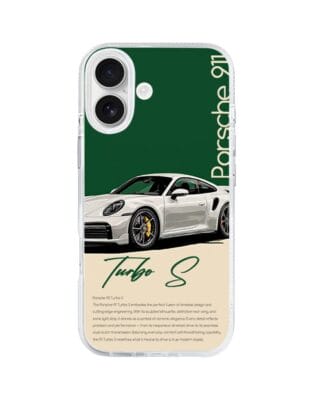 Etui do iPhone 17 z MagSafe przeźroczyste, silikonowe Flexi, Szybkie Auta, Elegancja 911