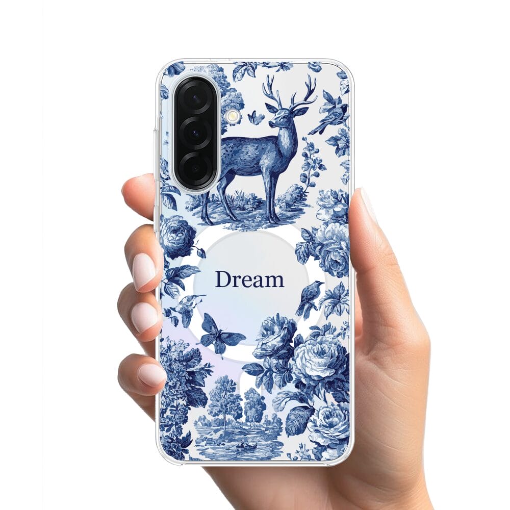 Etui do Samsung Galaxy A36 5G z MagSafe przeźroczyste, silikonowe Flexi, Mystic, Dream Deer - obrazek 2