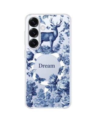 Etui do Samsung Galaxy S25 Plus z MagSafe przeźroczyste, silikonowe Flexi, Mystic, Dream Deer