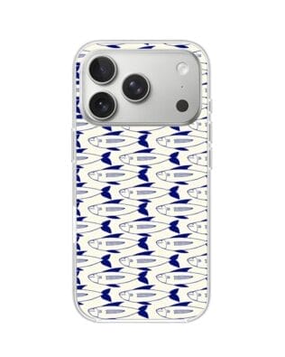 Etui do iPhone 17 Pro z MagSafe przeźroczyste, silikonowe Flexi, Summer Patterns, pływające rybki