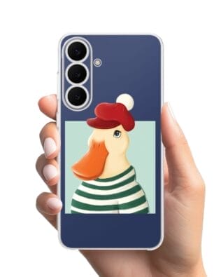 Etui do Samsung Galaxy S25 FE przeźroczyste, silikonowe Flexi, kaczuszka