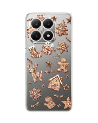 Etui do Xiaomi 15T przeźroczyste, silikonowe Flexi, Magia pierniczków