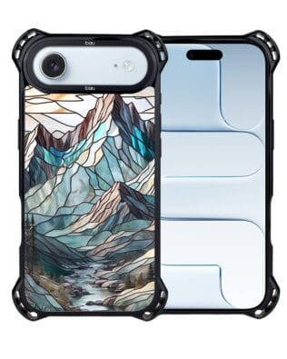 Etui do iPhone Air IBIZU DropGuard Ultra z MagSafe, Barwy Szkła, Górski Potok