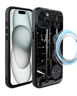 Etui do iPhone 15 IBIZU DropGuard Matt z MagSafe, #Move, Stacja żelazo