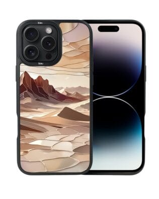 Etui do iPhone 14 Pro Max IBIZU DropGuard Matt z MagSafe, Barwy Szkła, Pustynny spokój