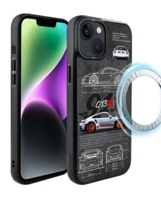Etui do iPhone 14 IBIZU DropGuard Matt z MagSafe, TechDrive, 911 GT3 RS