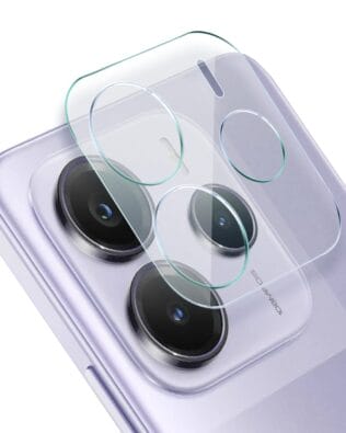 Osłona ze szkła hartowanego 9H na cały aparat, kamerę do Xiaomi Redmi Note 14 4G, przeźroczysta