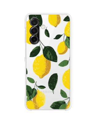 Etui do Samsung Galaxy A26 5G przeźroczyste, silikonowe Flexi, Italian Summer, Cytrynowe