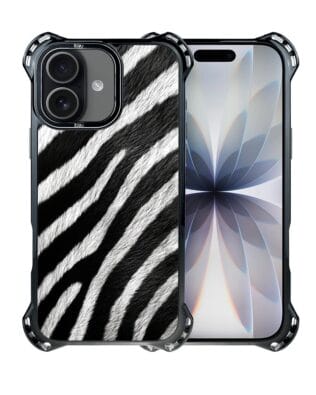 Etui do iPhone 17 IBIZU DropGuard Ultra z MagSafe, Zew Natury, Zebra
