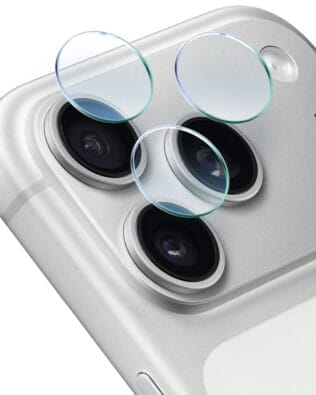 Osłona hybrydowa na aparat, kamerę do iPhone 17 Pro Max, przeźroczysta