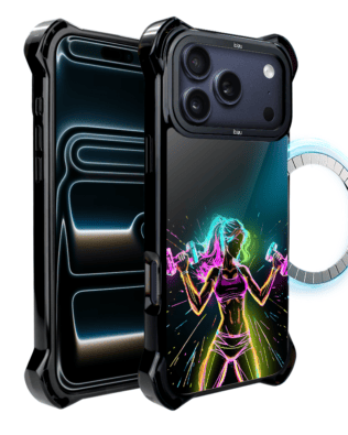 Etui do iPhone 17 Pro Max IBIZU DropGuard Ultra z MagSafe, #ElectroMove, Wibracja fitness