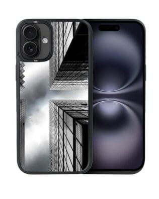 Etui do iPhone 16 Plus IBIZU DropGuard Matt z MagSafe, Noir City, Drapacze chmur