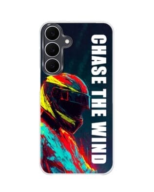 Etui do Samsung Galaxy S25 FE z MagSafe przeźroczyste, silikonowe Flexi, Bikers, Chase The Wind