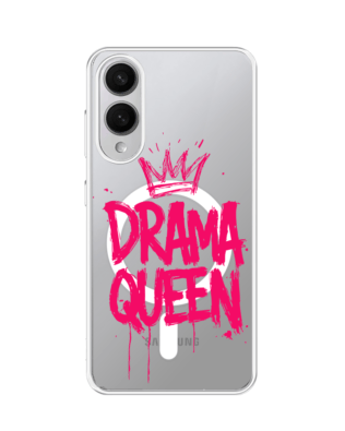 Etui do Samsung Galaxy S25 Edge z MagSafe przeźroczyste, silikonowe Flexi, Positive Vibes, Drama Queen