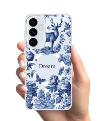 Etui do Samsung Galaxy A55 5G z MagSafe przeźroczyste, silikonowe Flexi, Mystic, Dream Deer