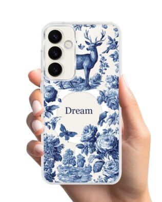 Etui do Samsung Galaxy S23 FE 5G z MagSafe przeźroczyste, silikonowe Flexi, Mystic, Dream Deer