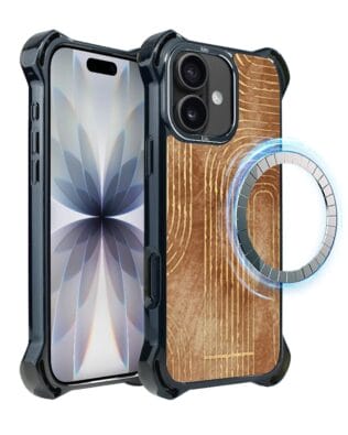 Etui do iPhone 17 IBIZU DropGuard Ultra z MagSafe, Boho, Geometryczne linie