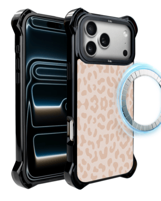 Etui do iPhone 17 Pro Max IBIZU DropGuard Ultra z MagSafe, Boho, Delikatna panterka