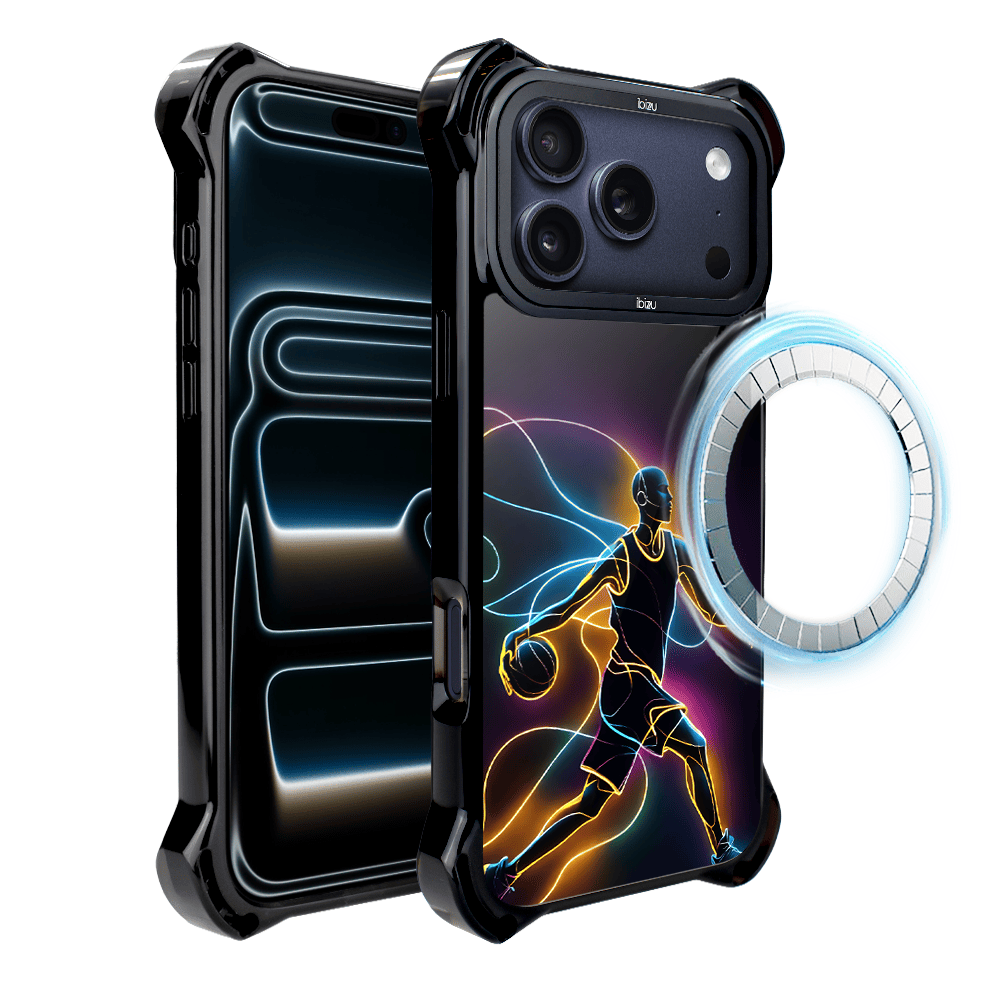 Etui do iPhone 17 Pro IBIZU DropGuard Ultra z MagSafe, #ElectroMove, Duch koszykówki