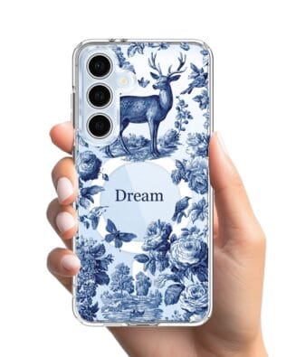 Etui do Samsung Galaxy S24 FE z MagSafe przeźroczyste, silikonowe Flexi, Mystic, Dream Deer