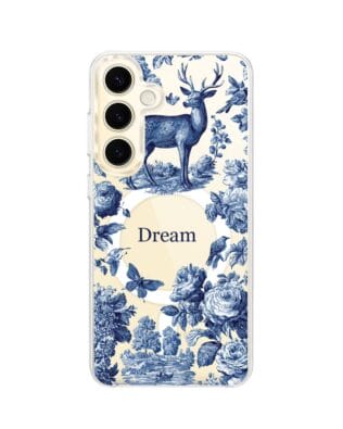 Etui do Samsung Galaxy S24 z MagSafe przeźroczyste, silikonowe Flexi, Mystic, Dream Deer