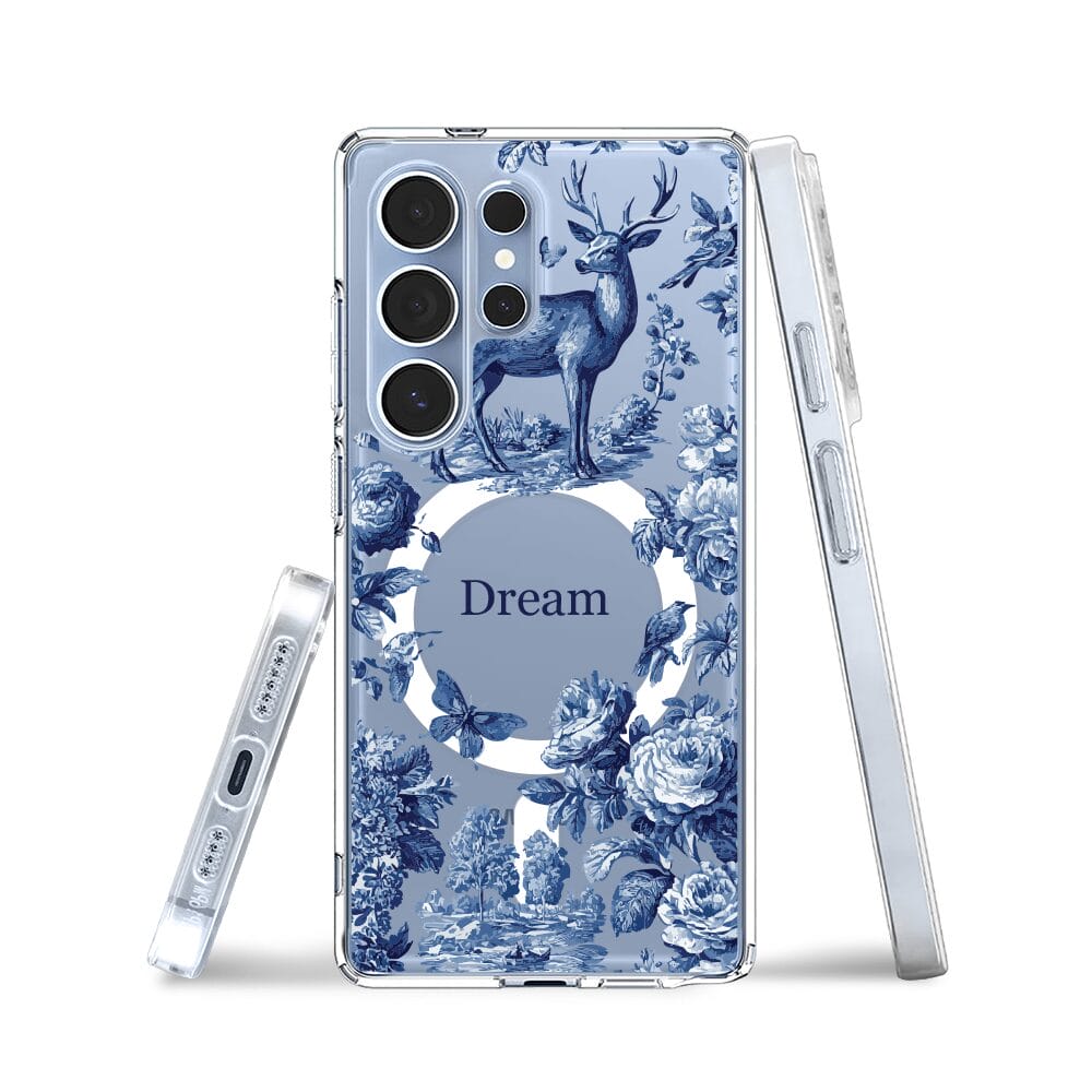 Etui do Samsung Galaxy S25 Ultra z MagSafe przeźroczyste, silikonowe Flexi, Mystic, Dream Deer - obrazek 3