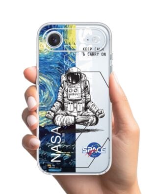 Etui do iPhone Air przeźroczyste, silikonowe Flexi, keep calm in Cosmos