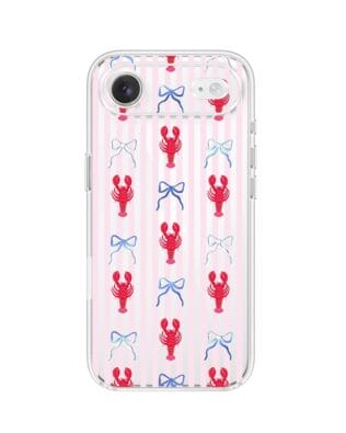 Etui do iPhone Air przeźroczyste, silikonowe Flexi, krab i kokardki