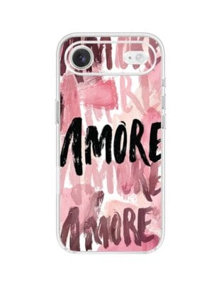 Etui do iPhone Air przeźroczyste, silikonowe Flexi, Positive Vibes, Amore Amore