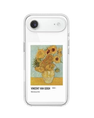 Etui do iPhone Air z MagSafe przeźroczyste, silikonowe Flexi, słoneczniki Van Gogh