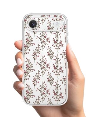 Etui do iPhone Air przeźroczyste, silikonowe Flexi, Mini Patterns, Różyczki