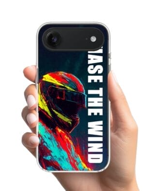 Etui do iPhone Air z MagSafe przeźroczyste, silikonowe Flexi, Bikers, Chase The Wind