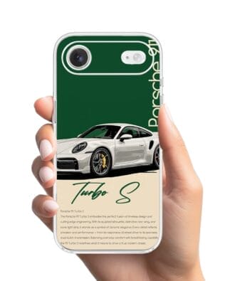 Etui do iPhone Air przeźroczyste, silikonowe Flexi, Szybkie Auta, Elegancja 911