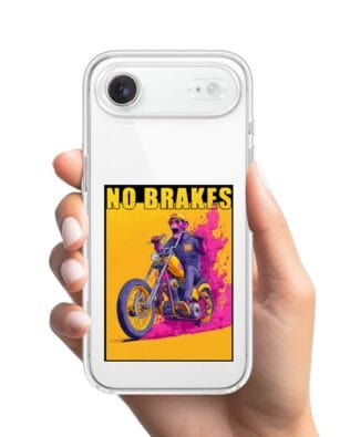Etui do iPhone Air przeźroczyste, silikonowe Flexi, Bikers, Motocyklem przez świat
