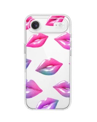 Etui do iPhone Air przeźroczyste, silikonowe Flexi, hologramowe usta