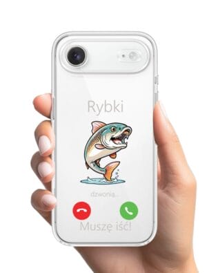 Etui do iPhone Air przeźroczyste, silikonowe Flexi, rybki dzwonią