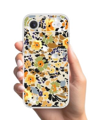 Etui do iPhone Air przeźroczyste, silikonowe Flexi, Summer Patterns, malowane kwiatki