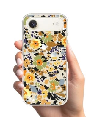 Etui do iPhone Air z MagSafe przeźroczyste, silikonowe Flexi, Summer Patterns, malowane kwiatki