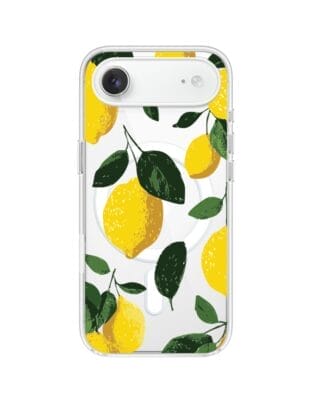 Etui do iPhone Air z MagSafe przeźroczyste, silikonowe Flexi, Italian Summer, Cytrynowe