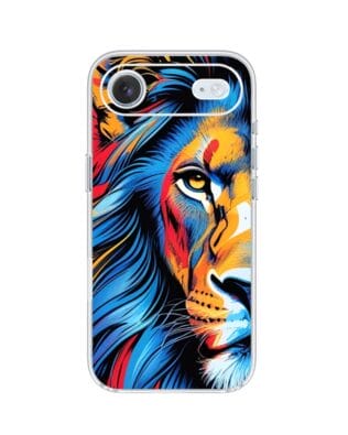 Etui do iPhone Air przeźroczyste, silikonowe Flexi, Dzika Mandala, Lwie spojrzenie