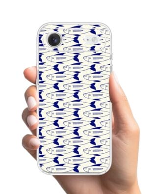 Etui do iPhone Air przeźroczyste, silikonowe Flexi, Summer Patterns, pływające rybki