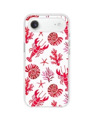 Etui do iPhone Air z MagSafe przeźroczyste, silikonowe Flexi, krab, muszle