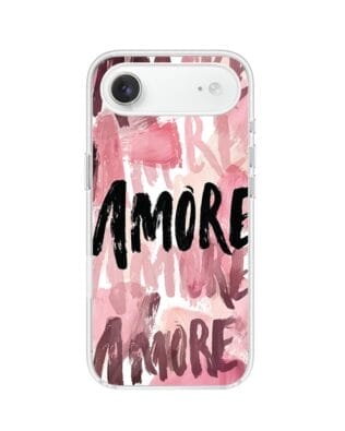 Etui do iPhone Air z MagSafe przeźroczyste, silikonowe Flexi, Positive Vibes, Amore Amore
